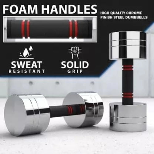YMD 5Kgx2Pc Steel Dumbbell Set,Pair Dumbbells, Steel Dumbbells (10 kg)
